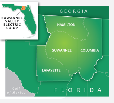 Suwannee Valley Electric Cooperative Map Suwannee Valley Electric Cooperative Map