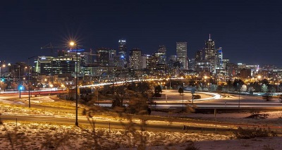 Downtown Denver at night Downtown Denver at night