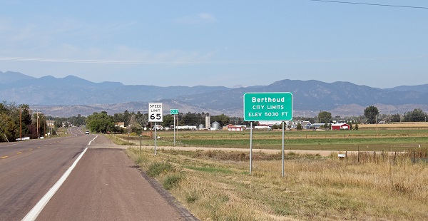 Berthoud Welcome Sign Berthoud Welcome Sign
