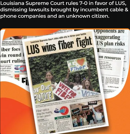 LUS Fiber Fight Website screenshot