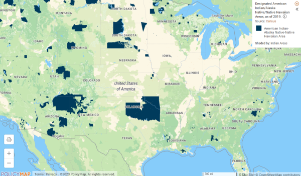 Center for Indian Country Development tribal area map screenshot Center for Indian Country Development tribal area map screenshot
