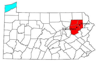 Scranton Pa map Scranton Pa map
