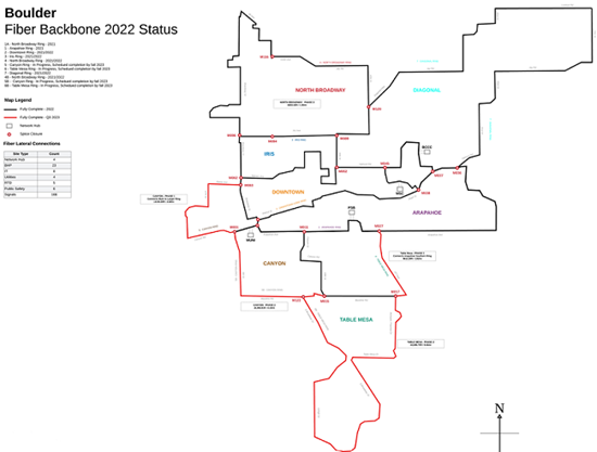 Boulder Colo fiber backbone map