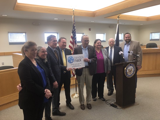 Sen Chuck Schumer at Dryden Fiber groundbreaking