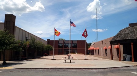 Cabot AR downtown flags
