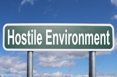 hostile environment sign hostile environment sign