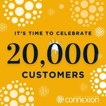 Fort Collins 20K subscriber celebration flyer Fort Collins 20K subscriber celebration flyer