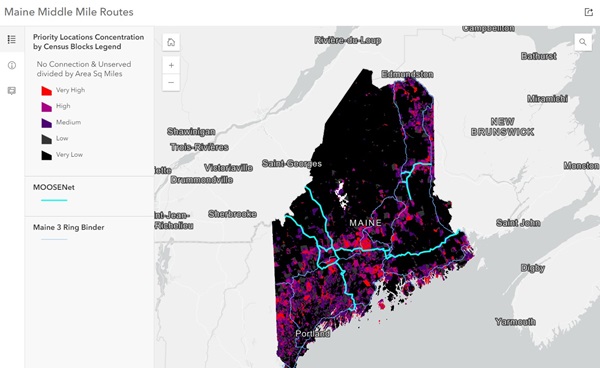 Maine Middle Map Maine Middle Map