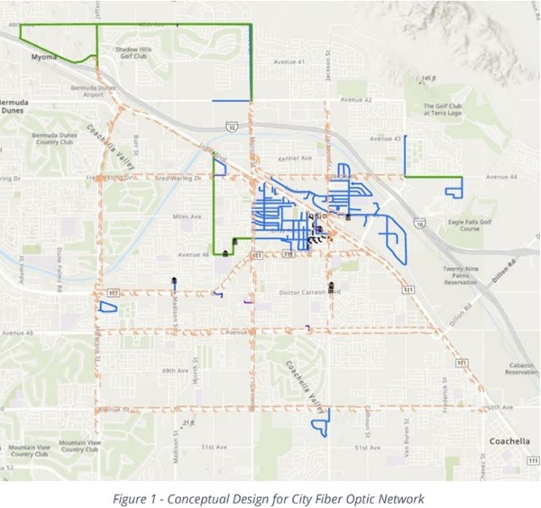 Indio CA fiber map Indio CA fiber map