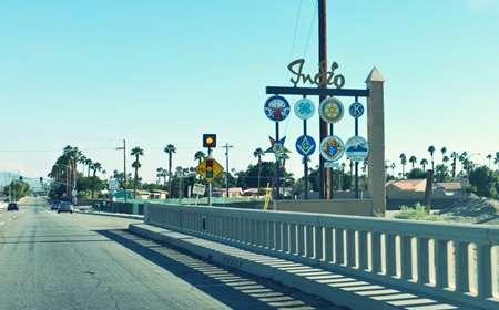 Indio CA welcome sign Indio CA welcome sign