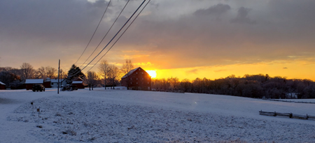 Montgomery County utility lines in snow