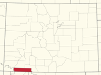 Southern Ute Tribe Reservation map