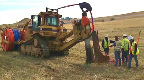Southern Ute fiber network builders in the field