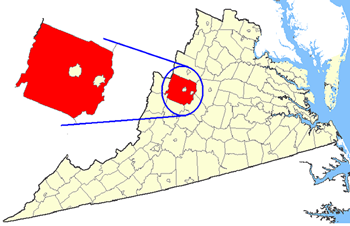 Augusta Co VA map