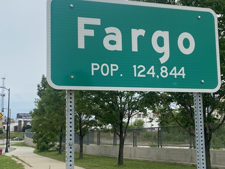 North Dakota Fargo sign 
