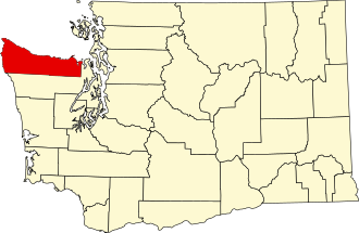 Clallam County WA map Clallam County WA map