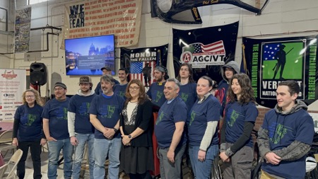 Vermont Community Broadband Board Apprentice Class graduates A graduating apprentice class of about a dozen future technicians pose for class photo