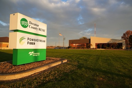 Decatur County Elec Coop building and sign