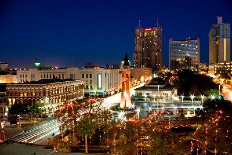 San Antonio at night San Antonio at night