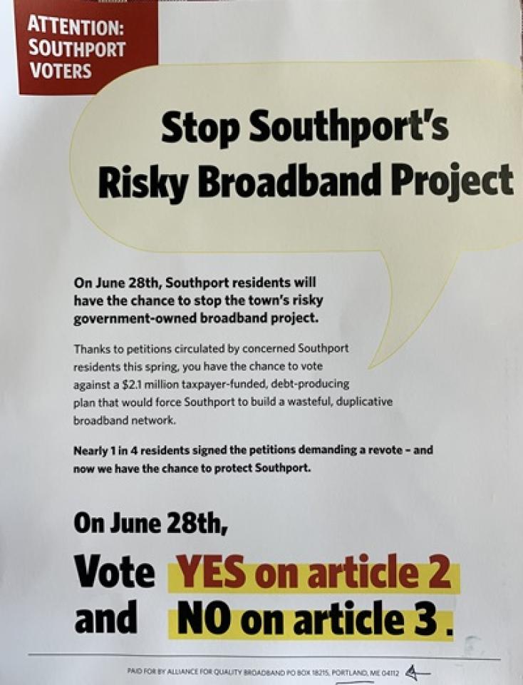 Maine anti muni flyer