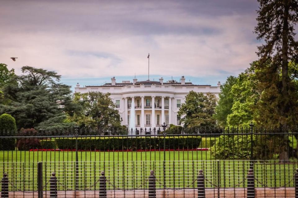 White House Cloudy Sky