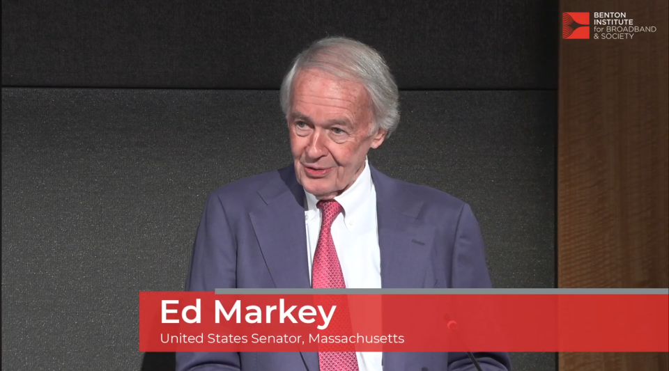 Markey at Benton event