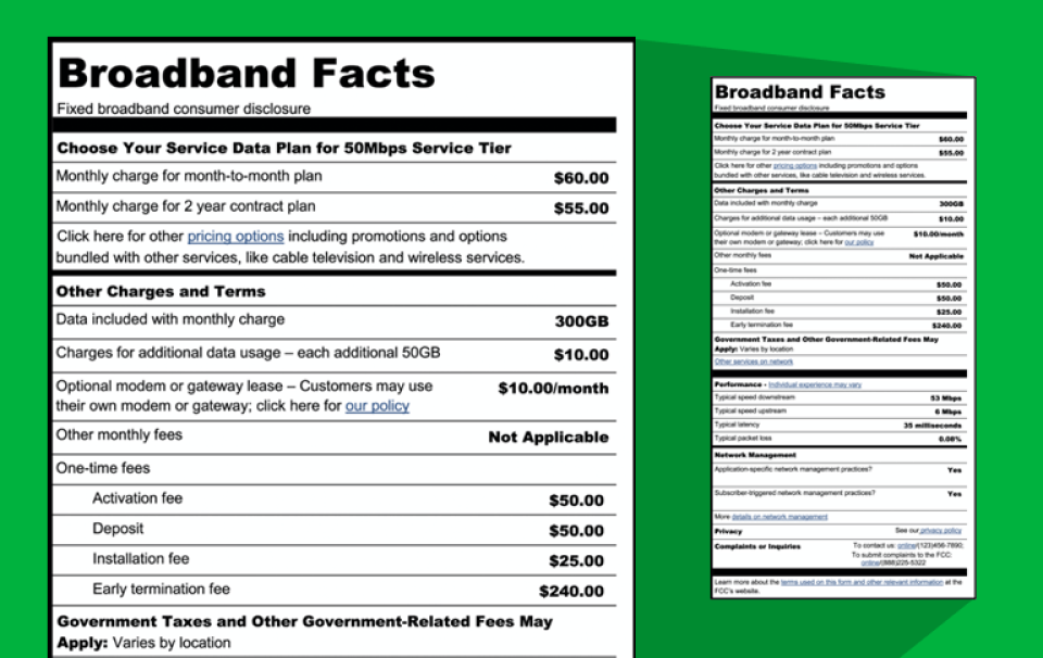 broadband labels