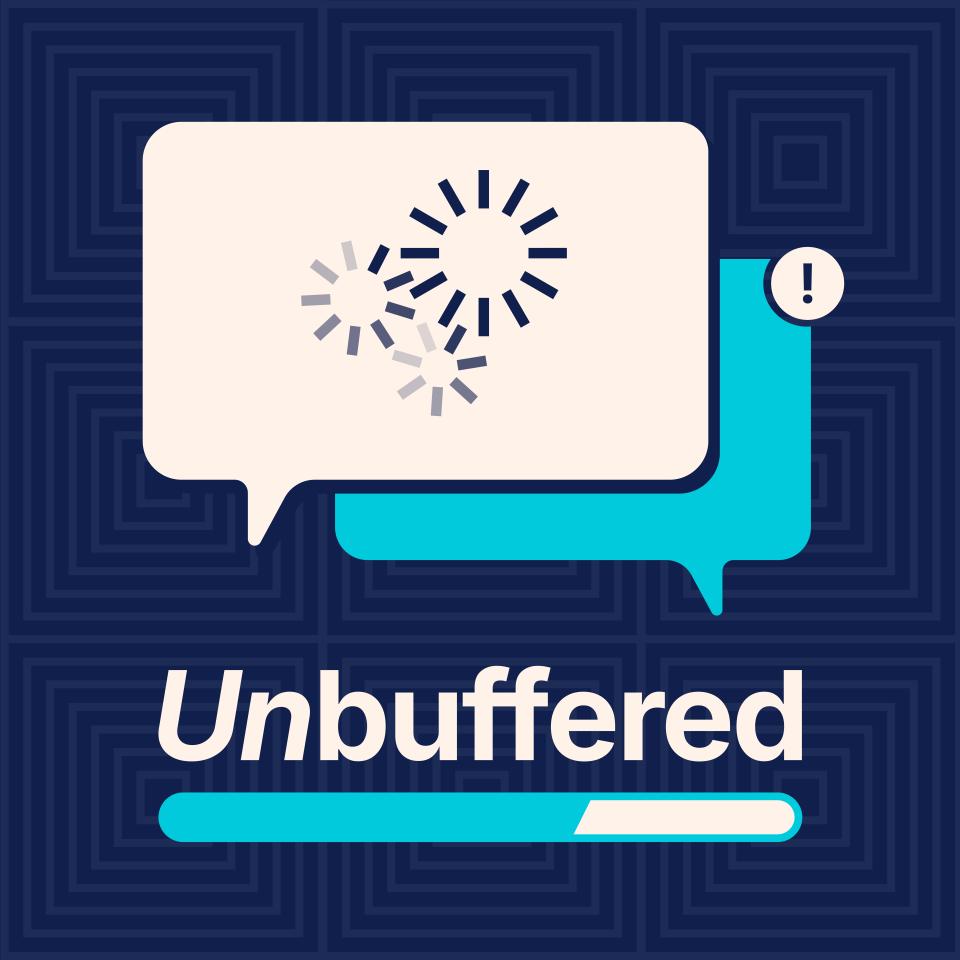 Unbuffered Logo - Two text bubbles