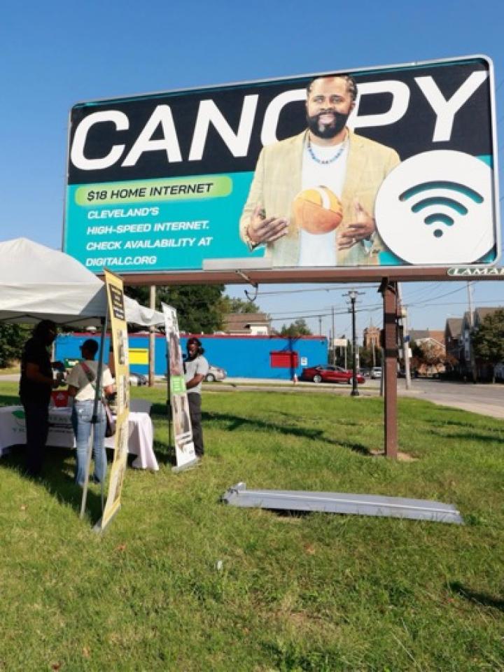 DigitalC billboard advertising availability of Canopy internet service
