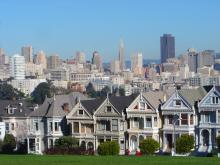 San Francisco with skyline in background 