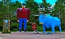Paul Bunyan statue in Bemidji MN 