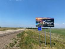 North Dakota Welcome Sign