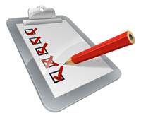 Clipboard for survey