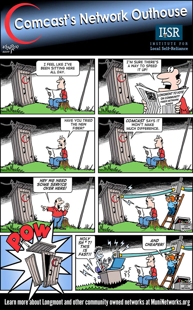 Longmont Fiber Comic Strip